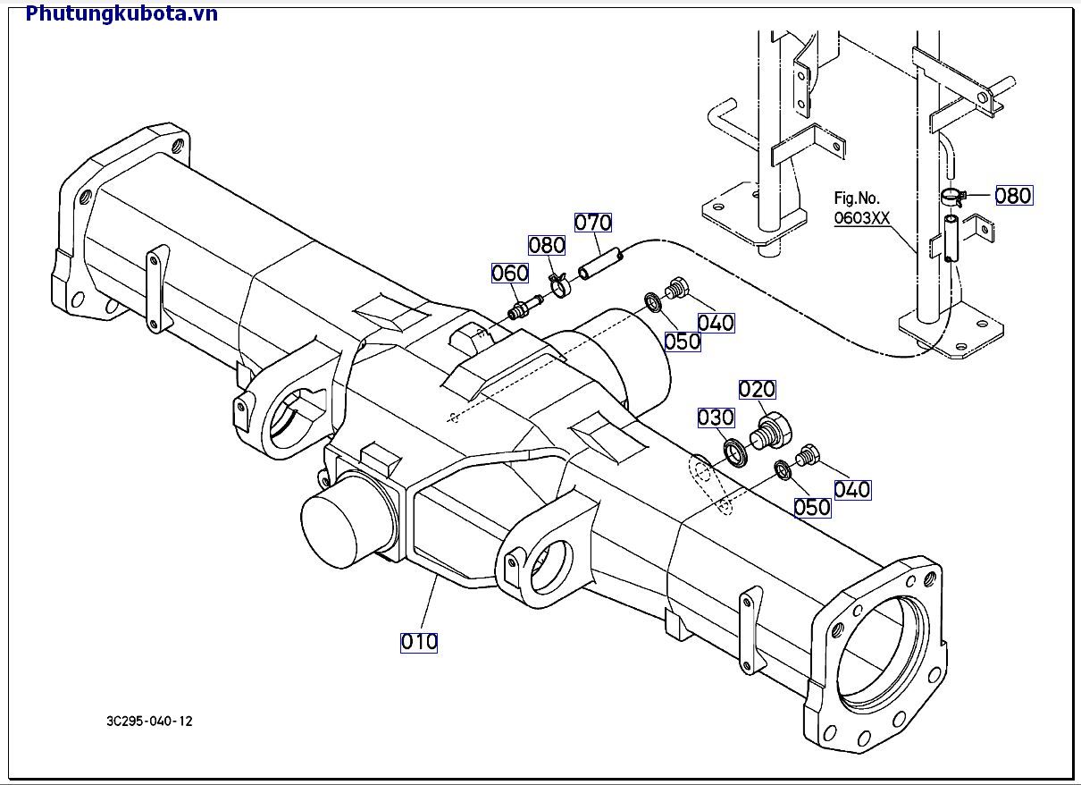 Hộp vi sai trước mới 10001-49999